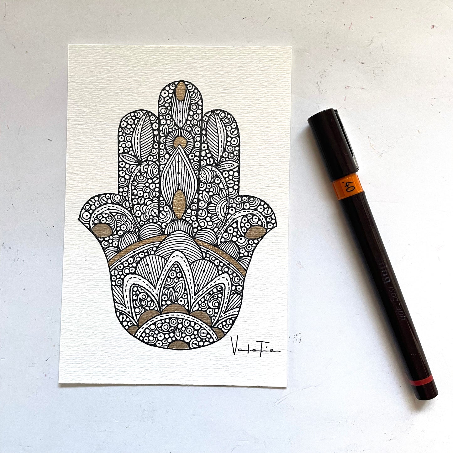 Small original artwork - pen and ink art