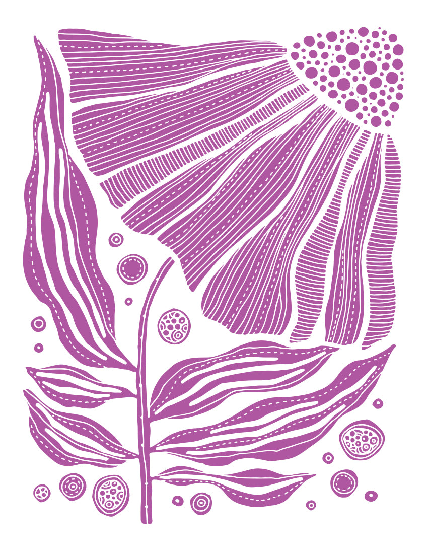 Bloom Block Blue Purple