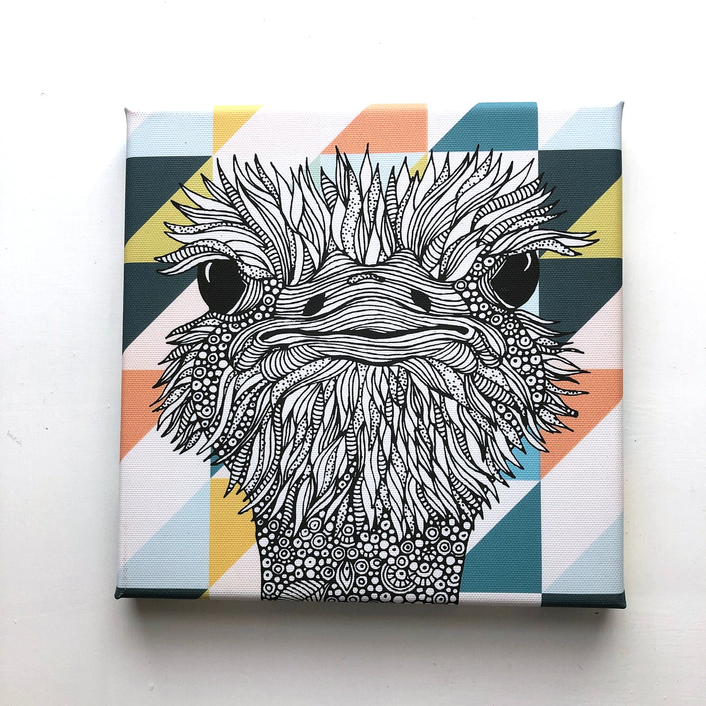 Hello Person, canvas print 8x8