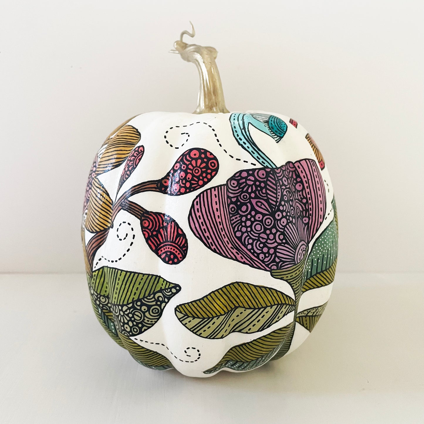 Hand painted Pumpkin - 5 (5 inches)