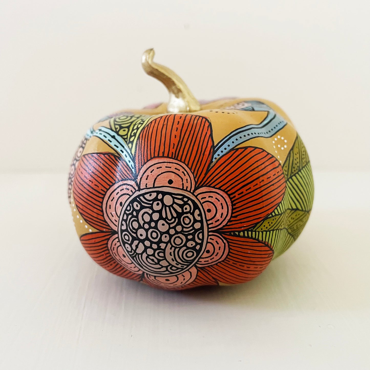 Hand painted Pumpkin - 3 (3 inches)