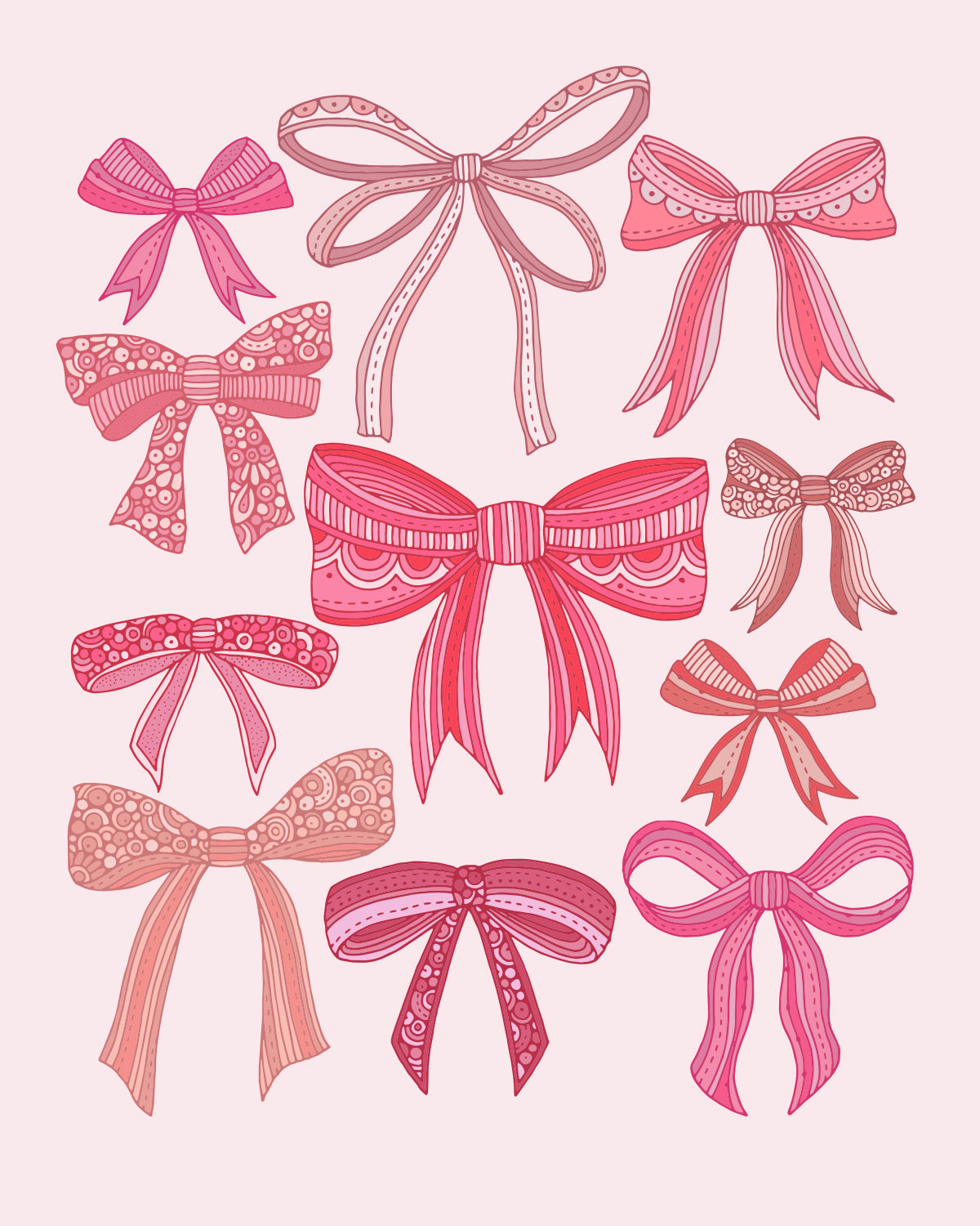 Cute pink bows