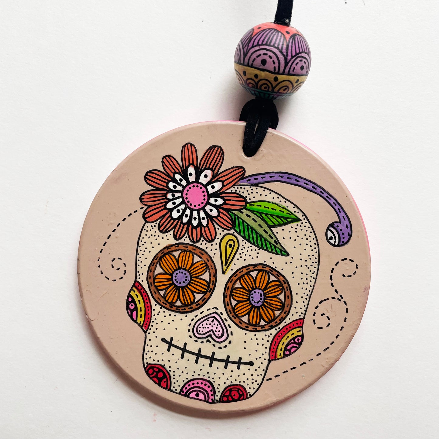 Sugar Skull Ornament 4- Wall Hanging