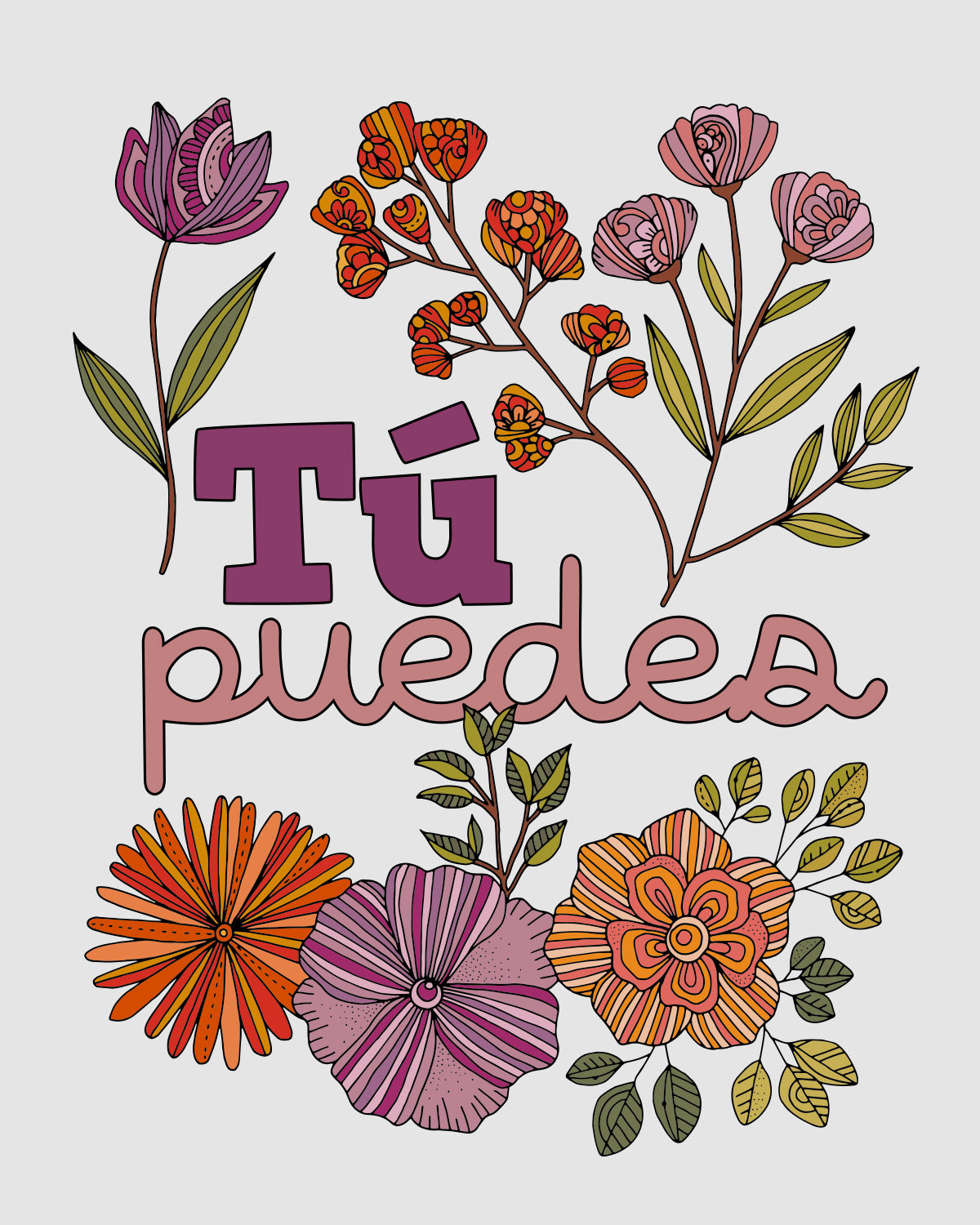 Tu puedes | Spanish Quote Art Print