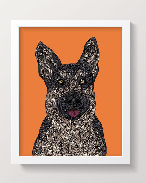 German shepherd Art Print
