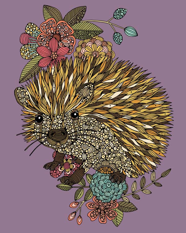 The cute hedgehog