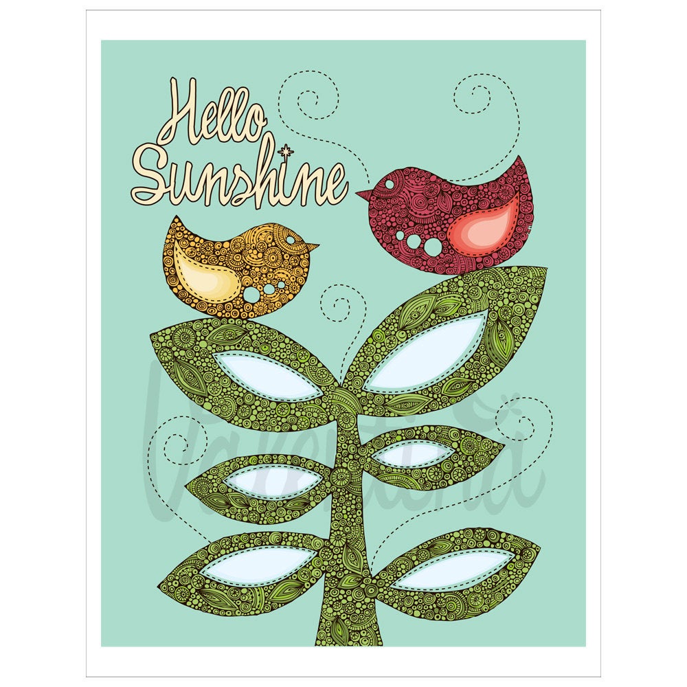 Hello Sunshine - little birds