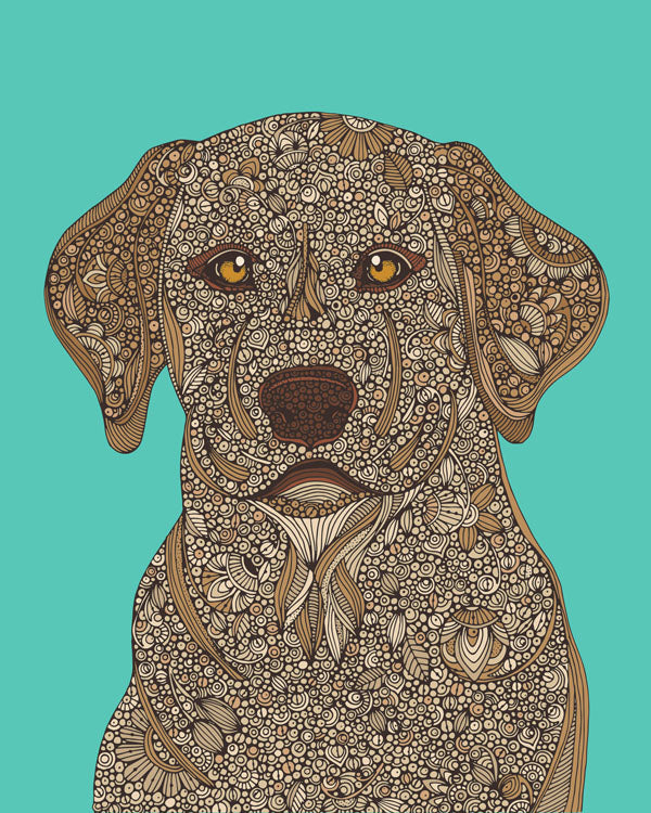Yellow Lab Art Print