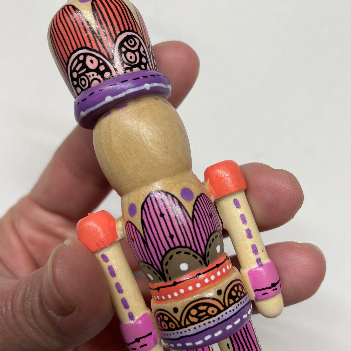 Hand painted Nutcracker Ornament - 4