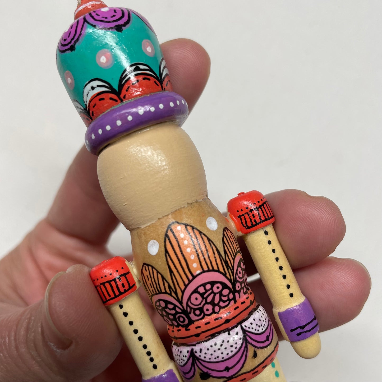 Hand painted Nutcracker Ornament - 5