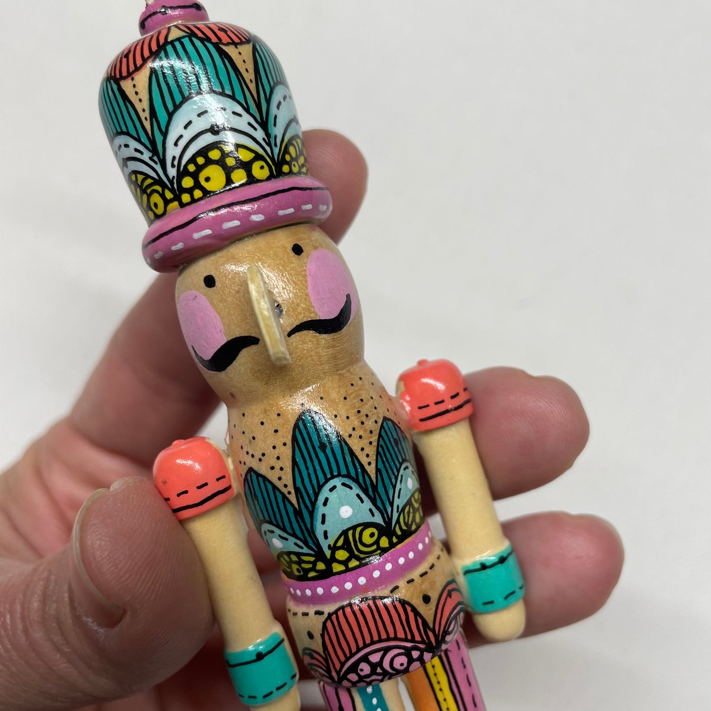 Hand painted Nutcracker Ornament - 7