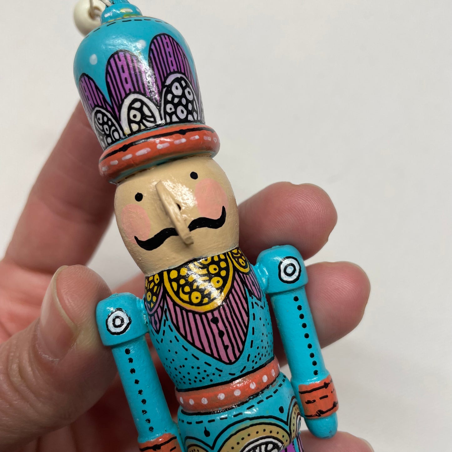 Hand painted Nutcracker Ornament - 9