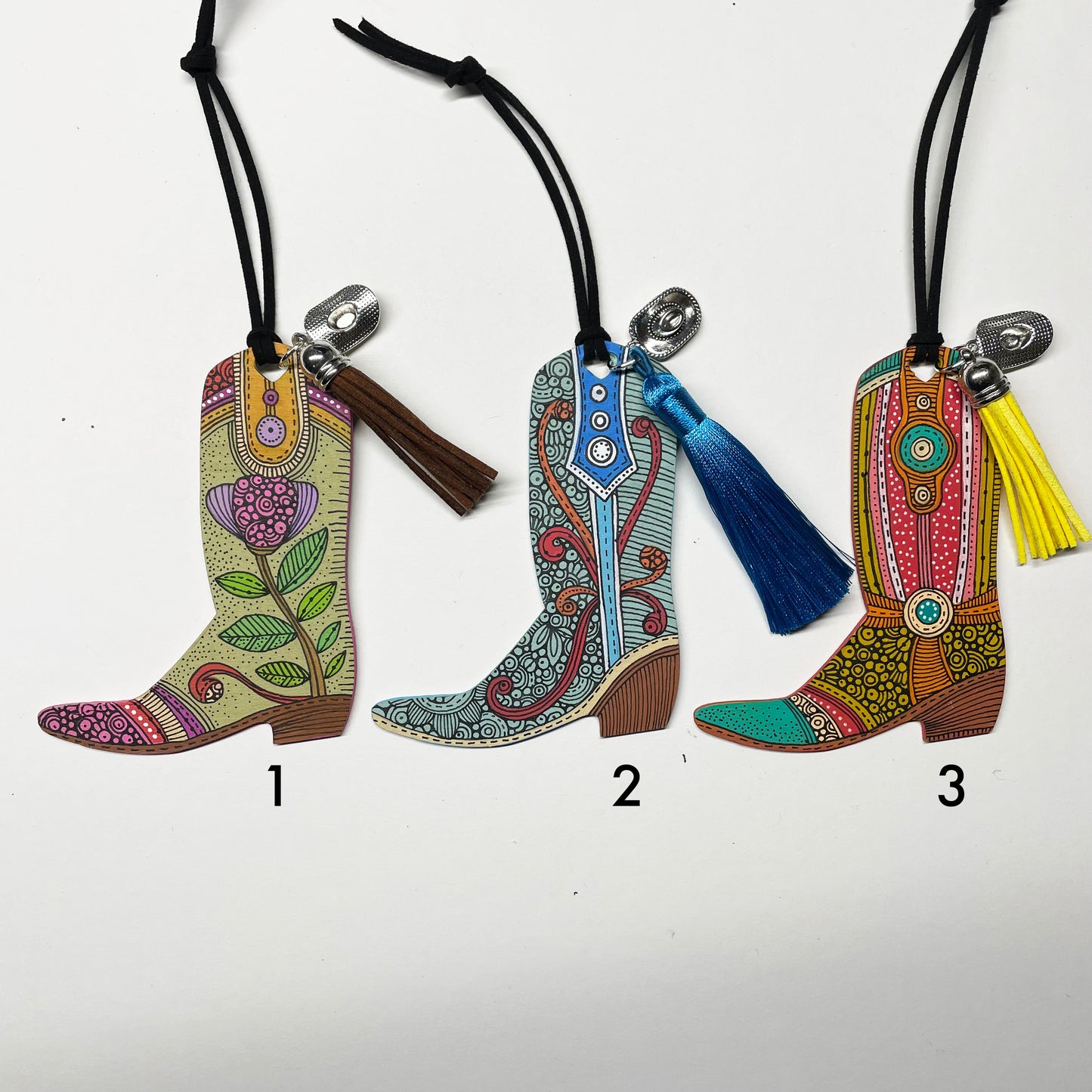 Hand-Painted Christmas Boots Ornament | Unique Decor - ArtisticCharms