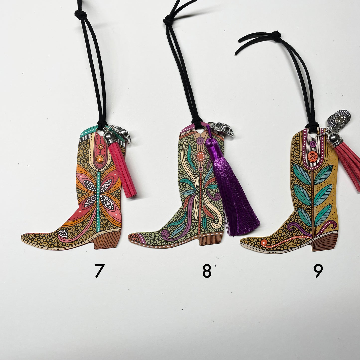 Hand-Painted Christmas Boots Ornament | Unique Decor - ArtisticCharms