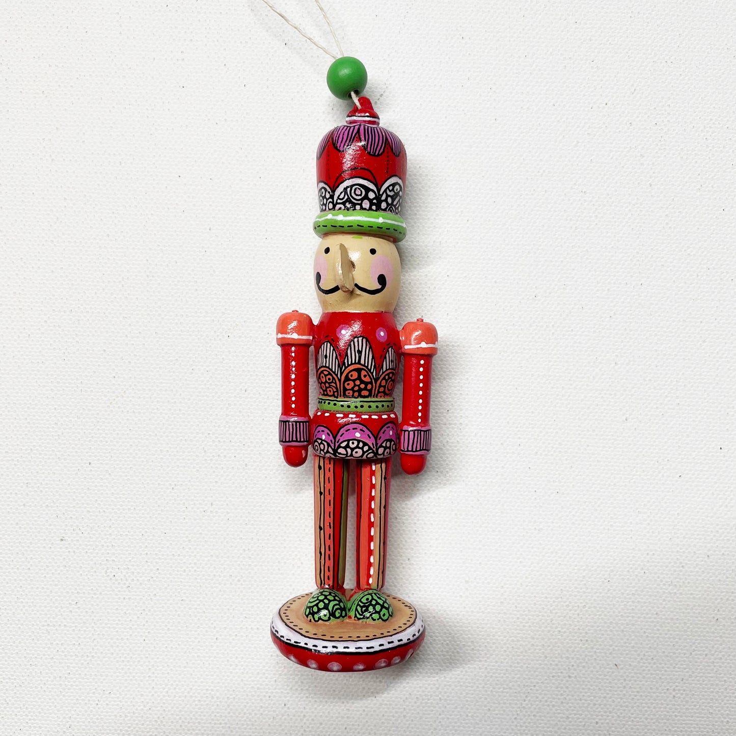 Hand painted Nutcracker Ornament - 3