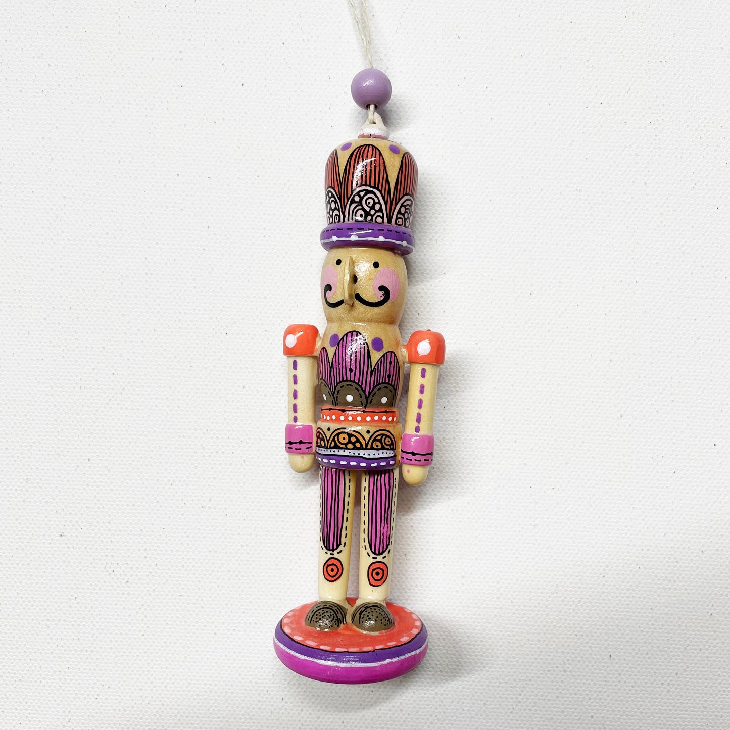 Hand painted Nutcracker Ornament - 4