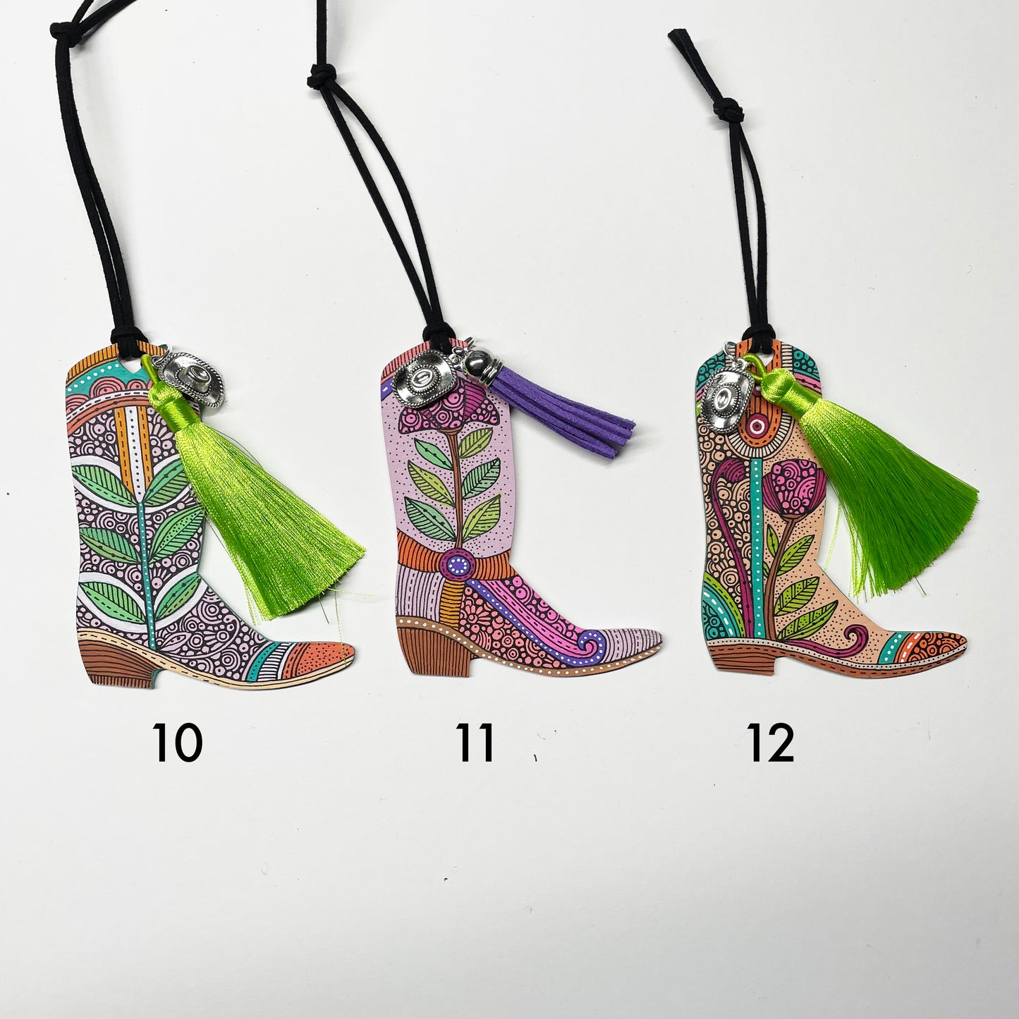 Hand-Painted Christmas Boots Ornament | Unique Decor - ArtisticCharms