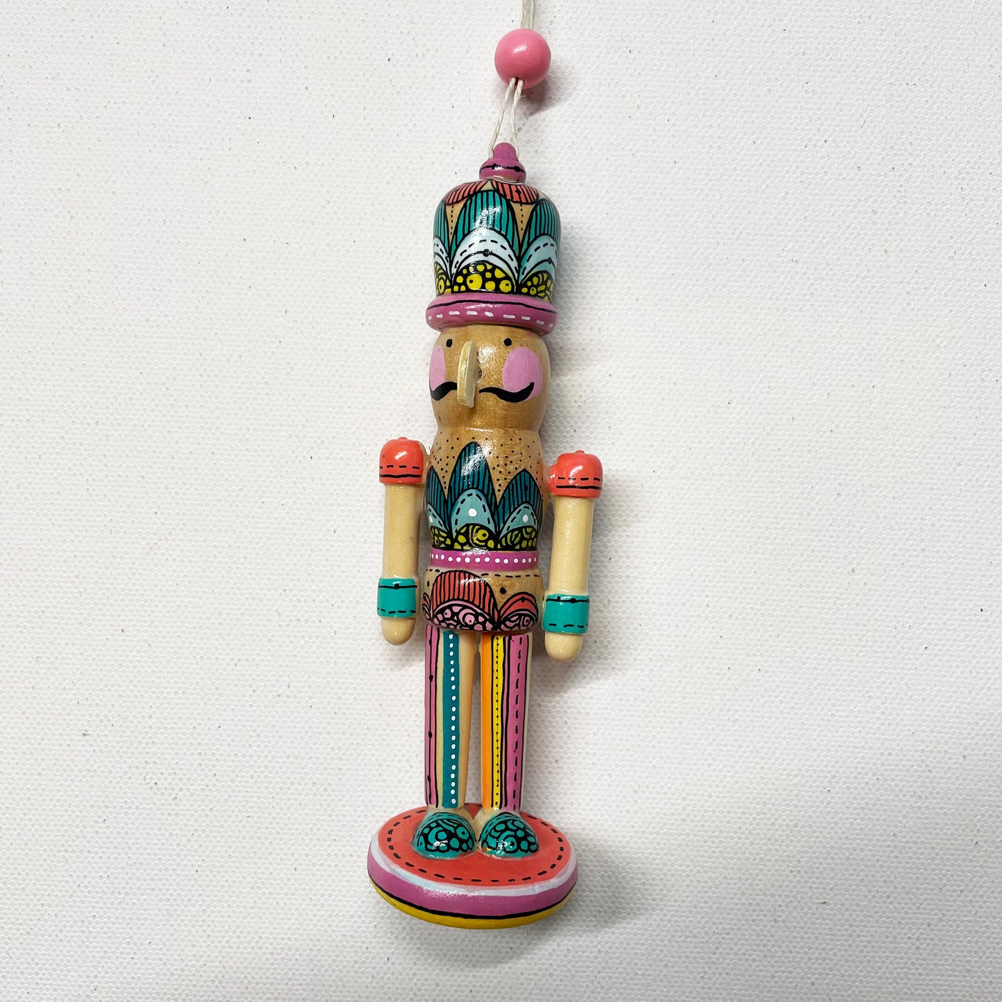 Hand painted Nutcracker Ornament - 7