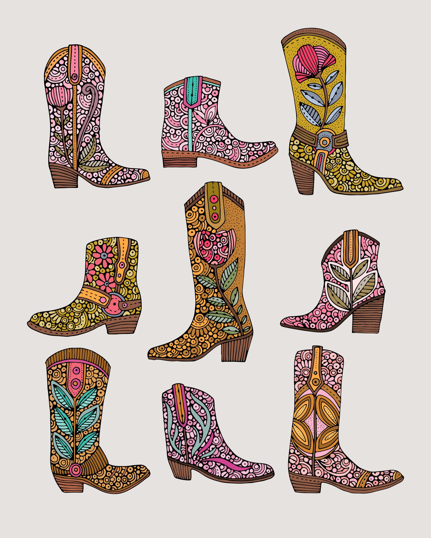 Nashville Boots Art print - Wall decor