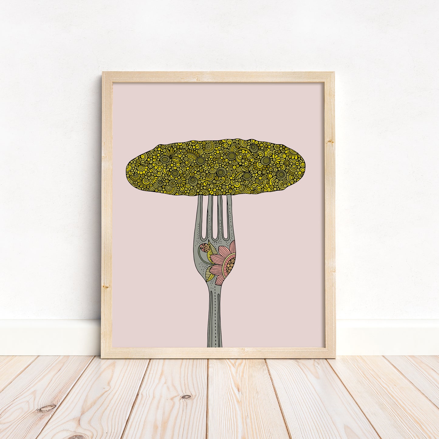 Dill with It – Whimsical Pickle Kitchen Art Print