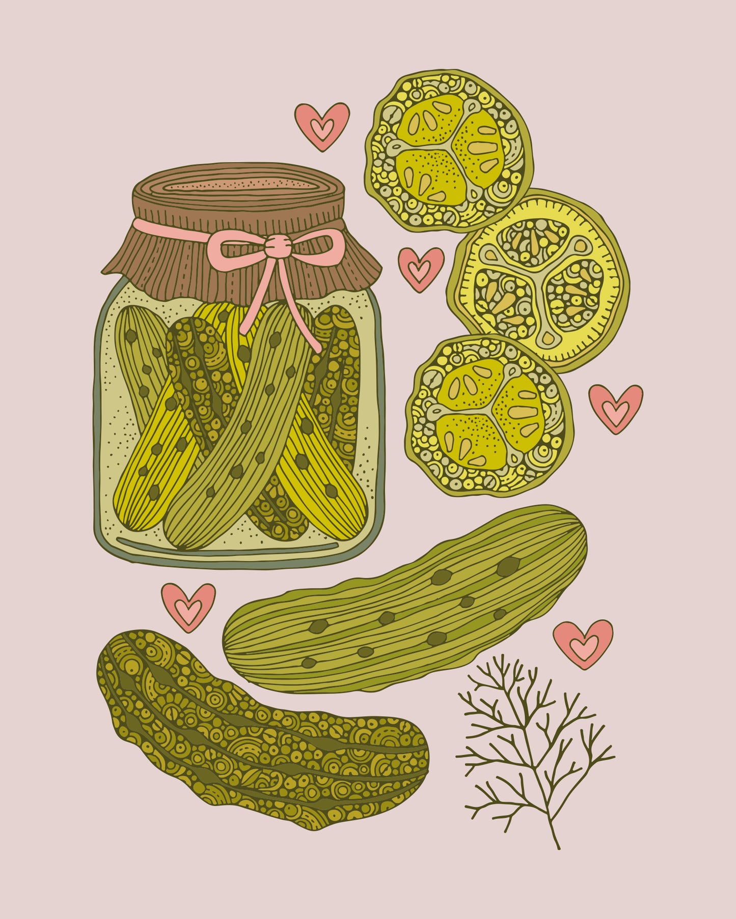 Garden Pickle – Kitchen Decor Print