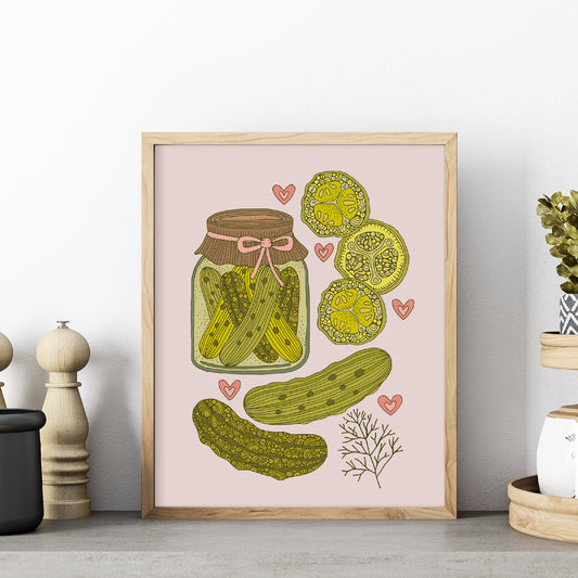 Garden Pickle – Kitchen Decor Print