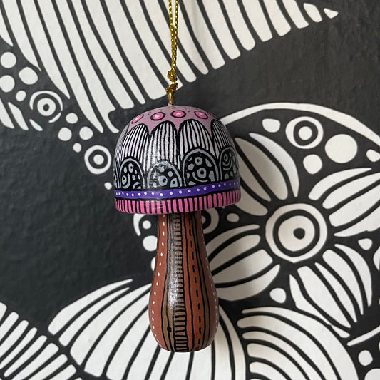Midnight Dotty - Mushrooms ornament