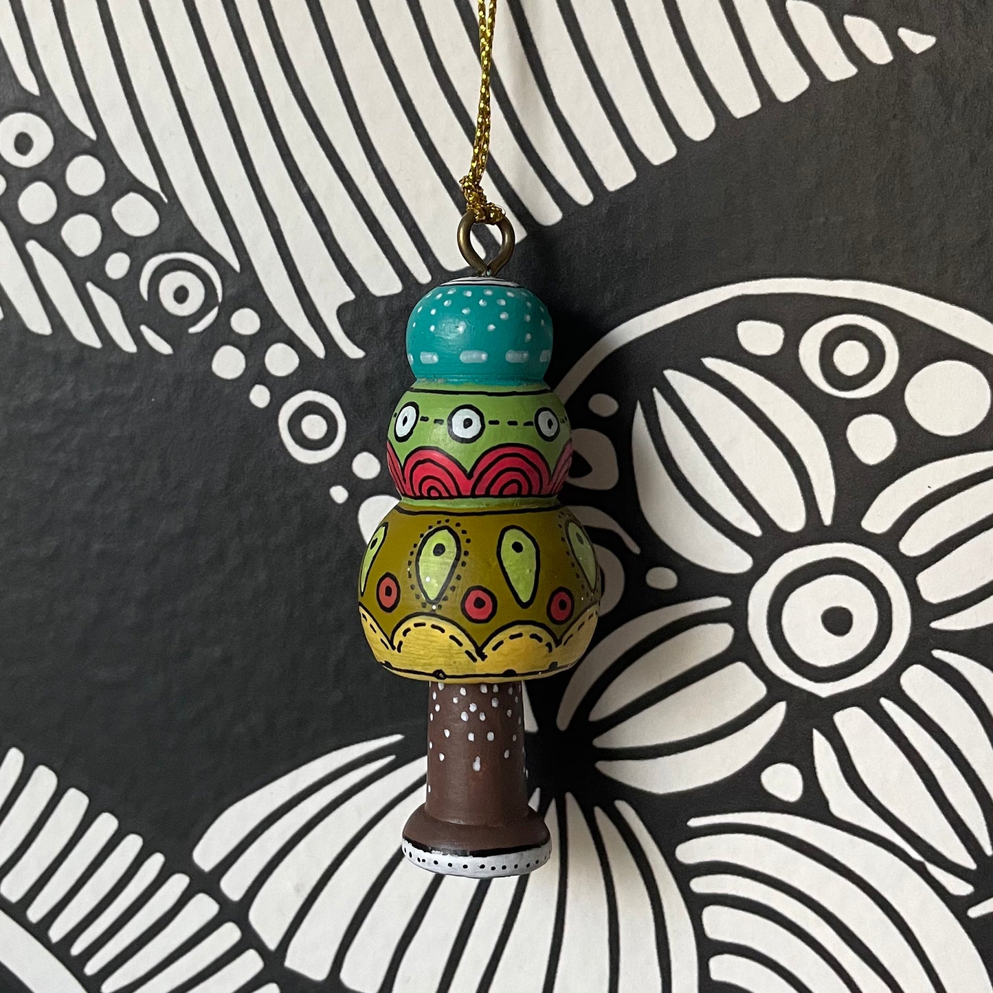 Mossy Button - Little Tree Ornament