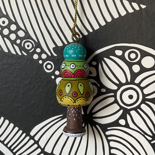 Mossy Button - Little Tree Ornament