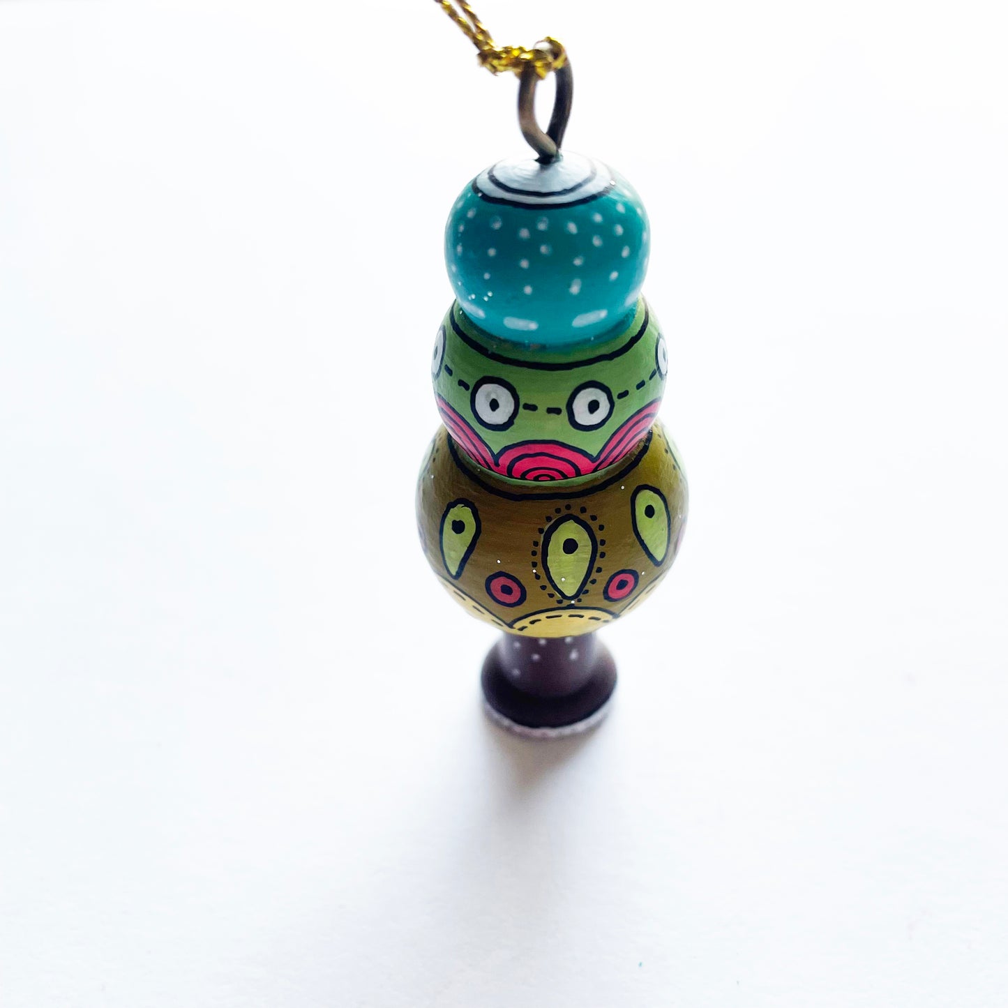 Mossy Button - Little Tree Ornament