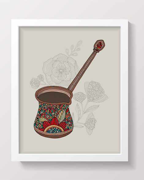 Turkish coffee pot