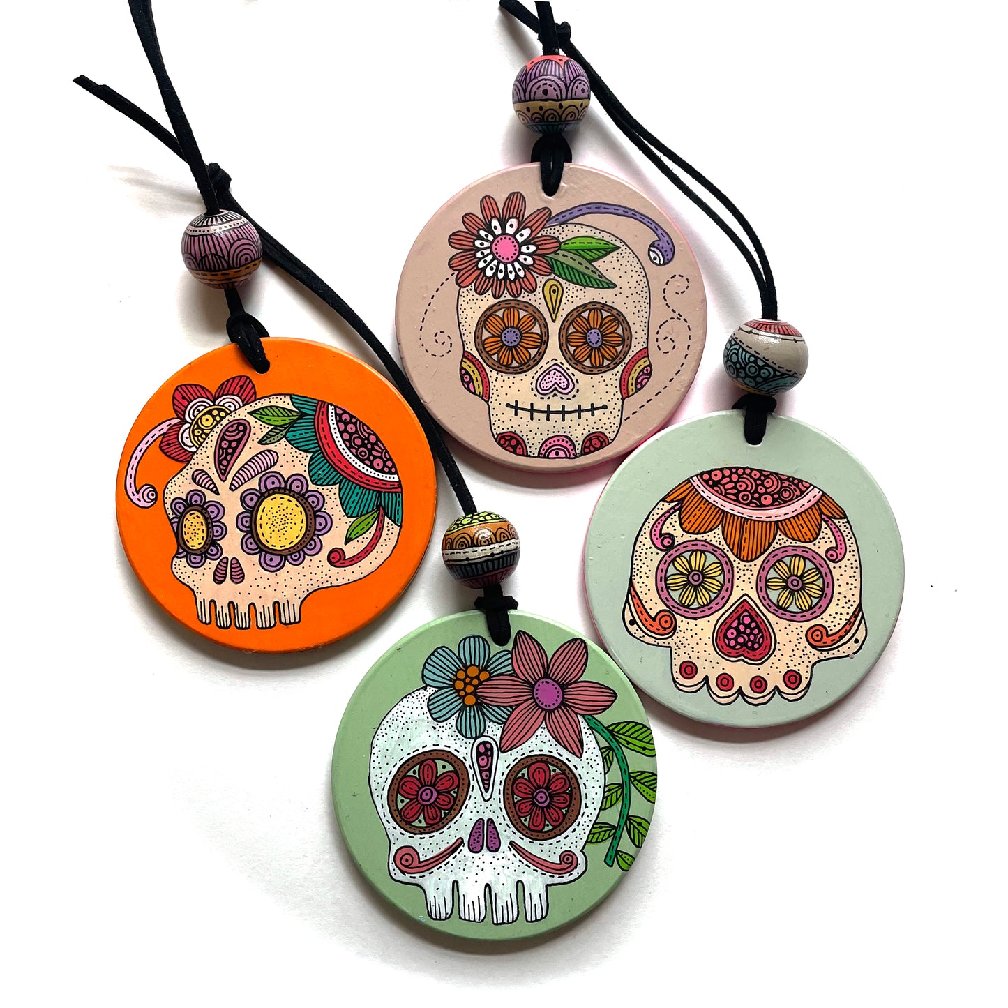 Sugar Skull Ornament 1 - Wall Hanging