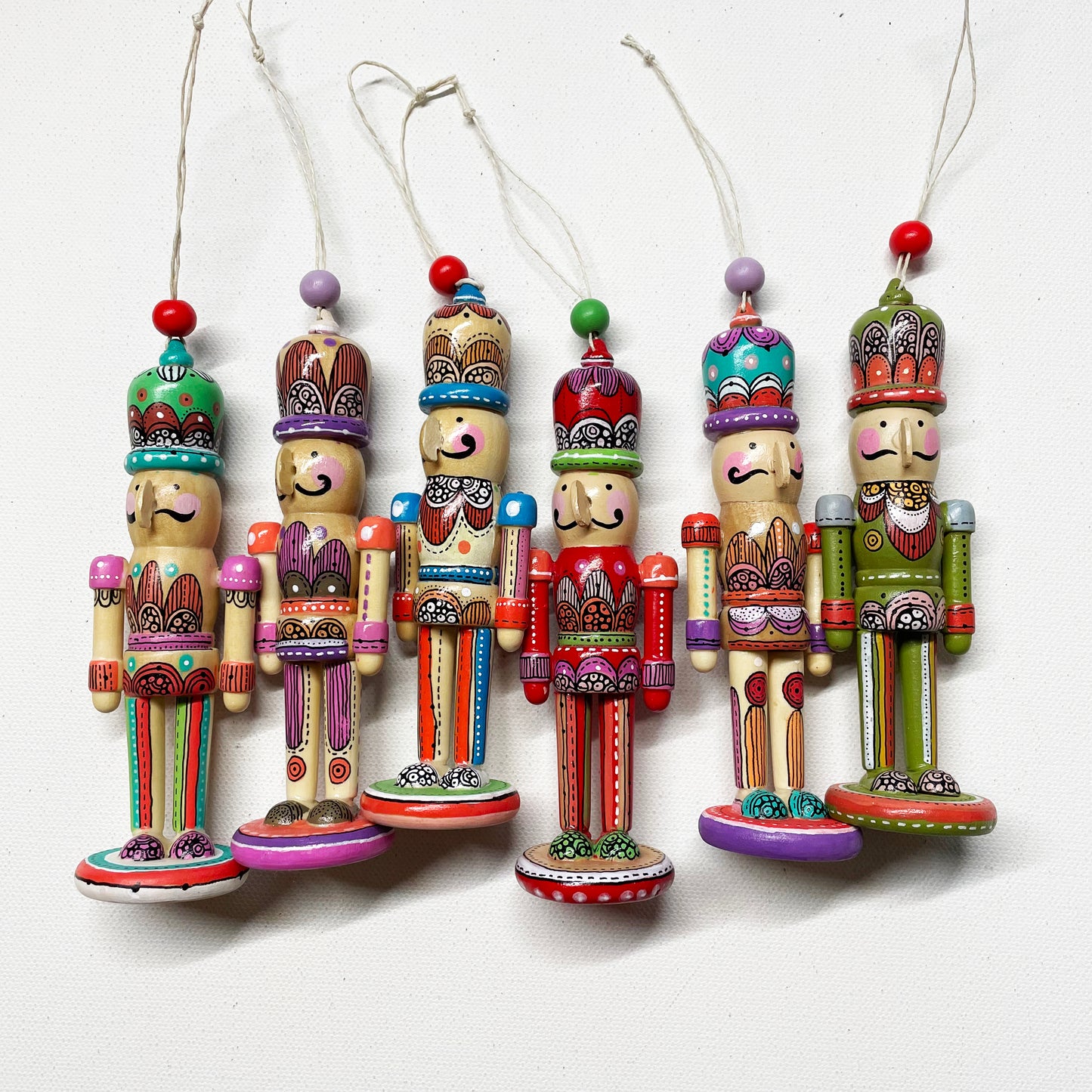 Hand painted Nutcracker Ornament - 4