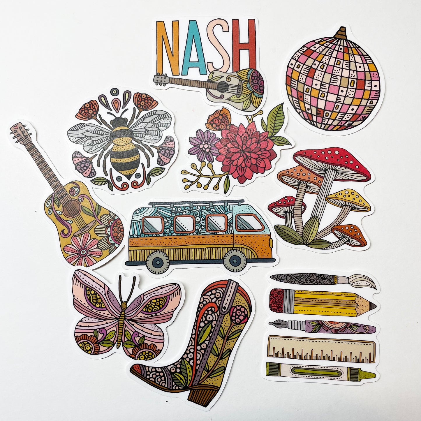 Artist Tools Vinyl Sticker Set