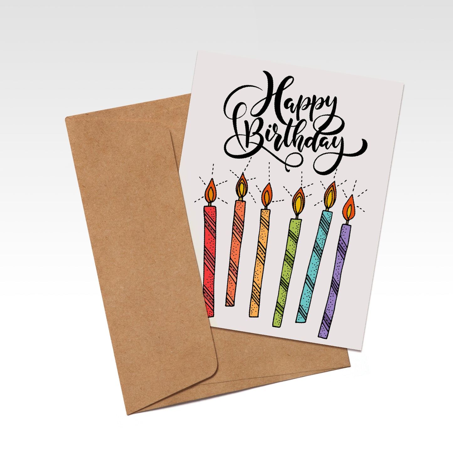 Birthday Candles - greeting card