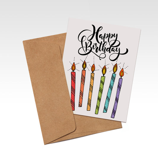 Birthday Candles - greeting card