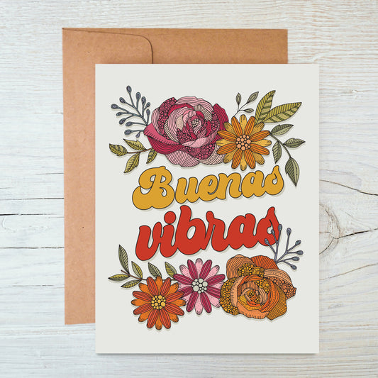 Buenas Vibras - Greeting card