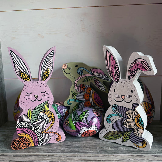 Easter Bunnies - Wood