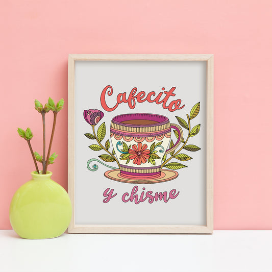 Cafecito y Chisme - Art Print