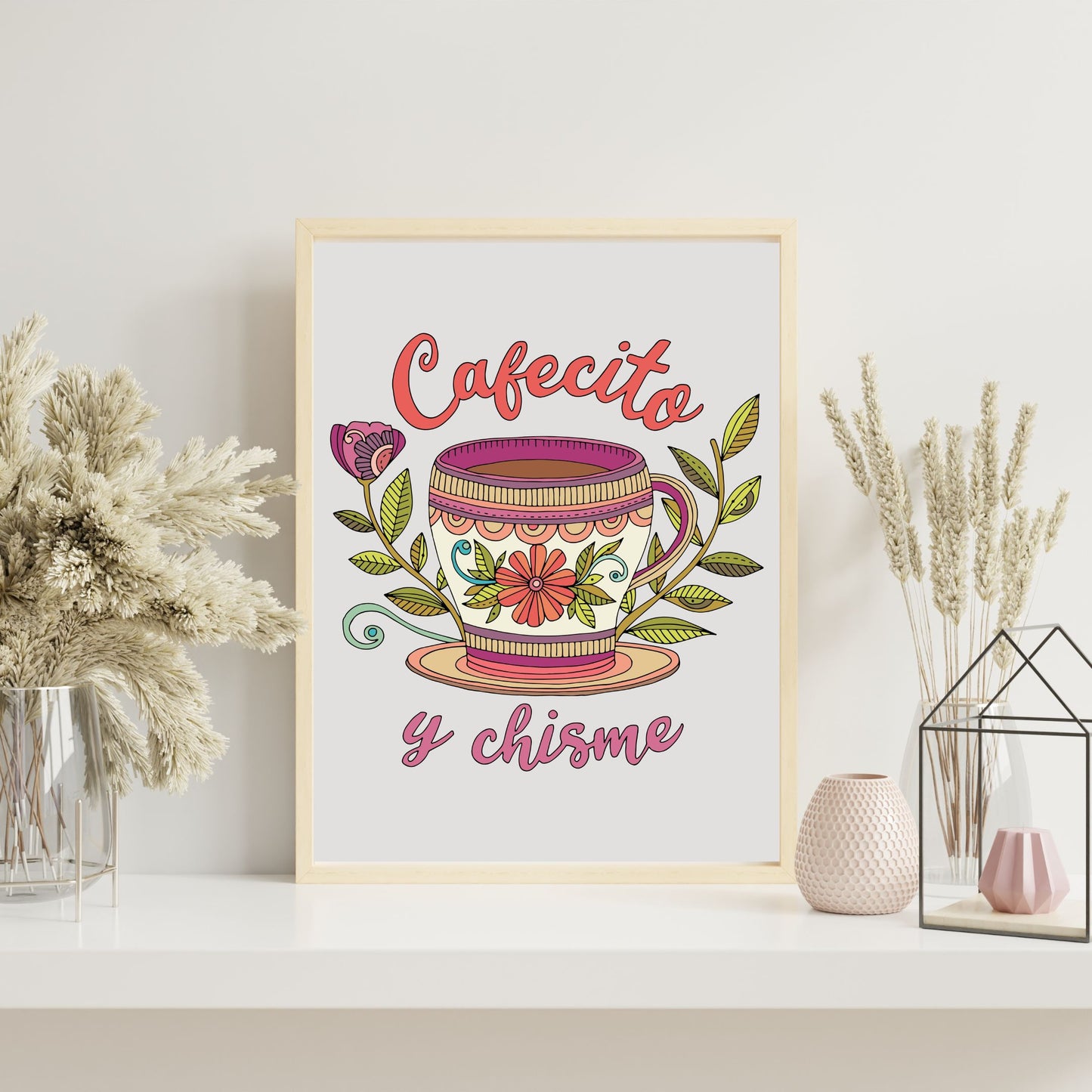 Cafecito y Chisme - Art Print