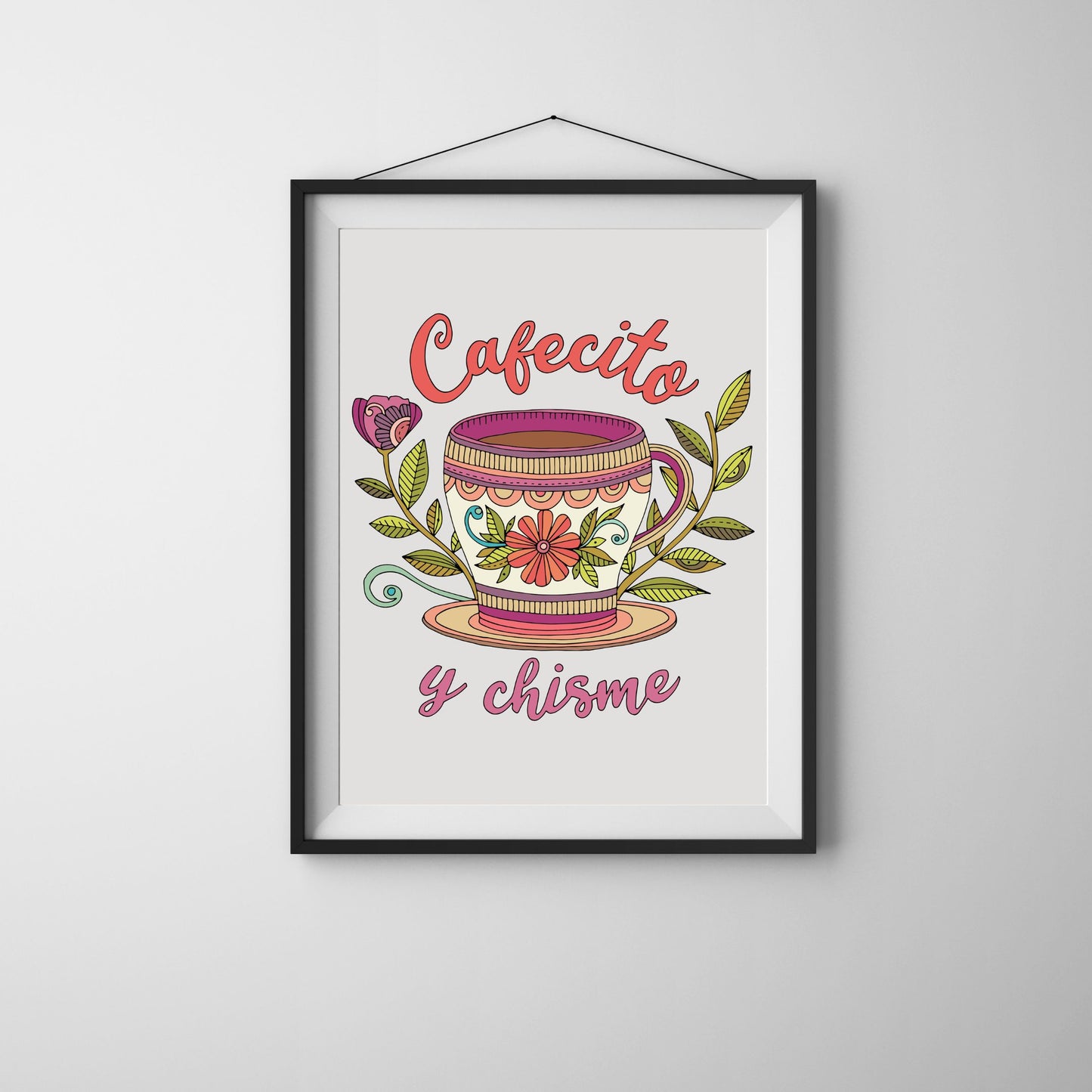 Cafecito y Chisme - Art Print