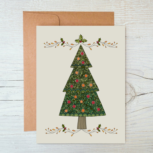 Christmas Tree- Holiday Greeting Card