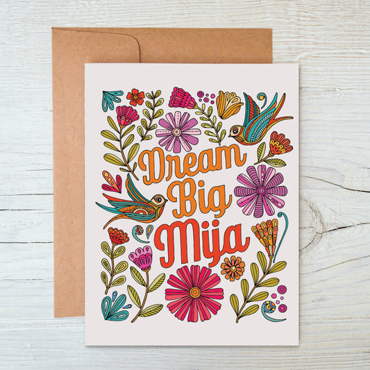 Dream Big Mija - Greeting card