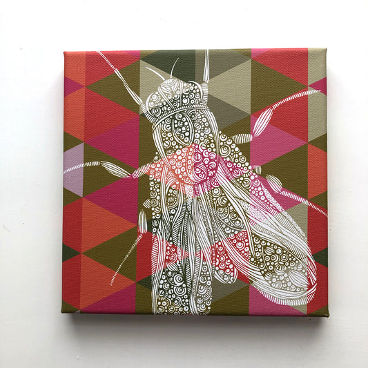 The Fly, canvas print 8x8