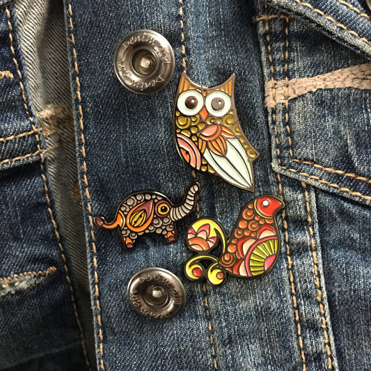 Cute Bird soft enamel