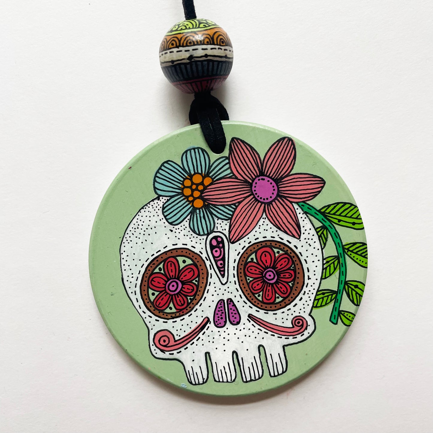 Sugar Skull Ornament 1 - Wall Hanging