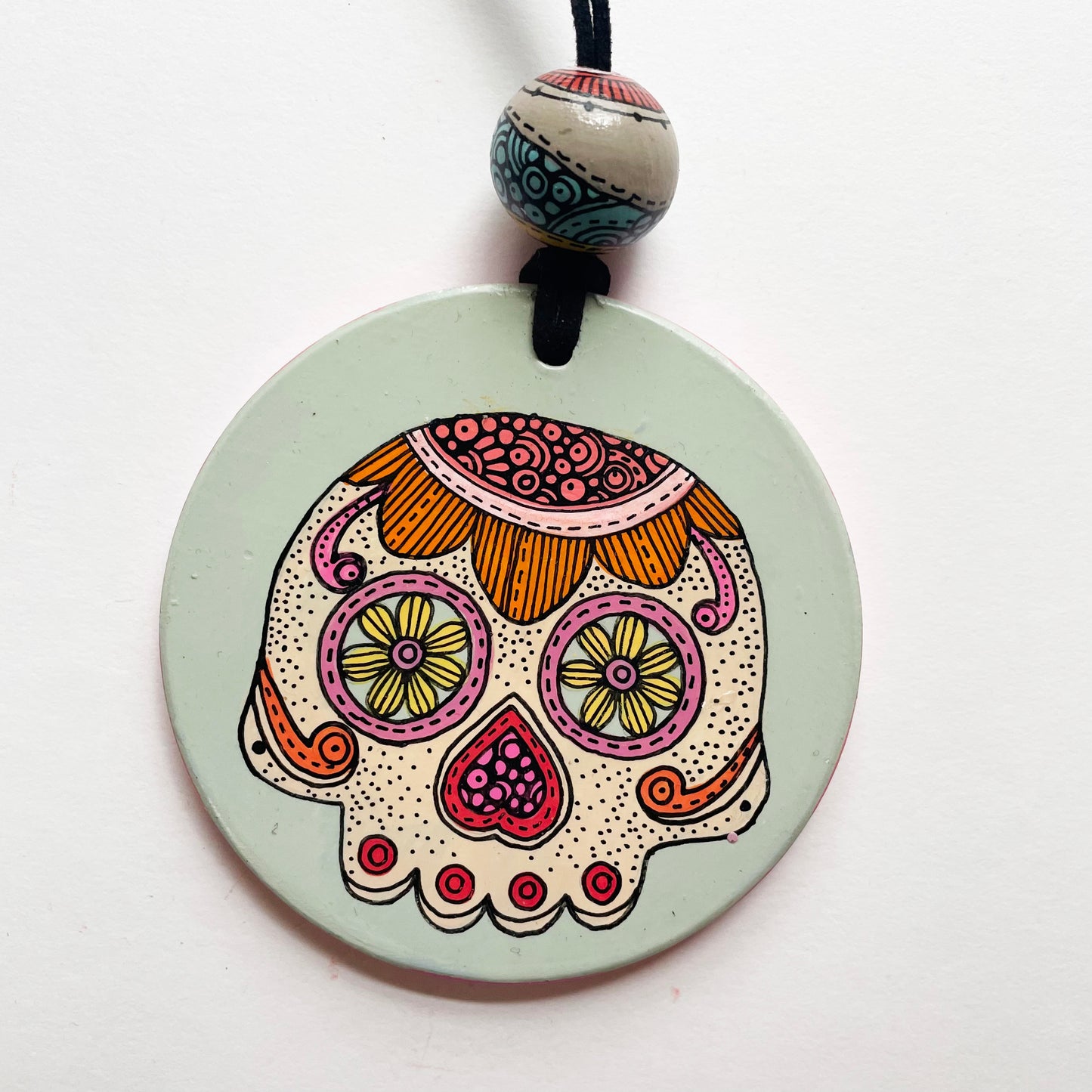Sugar Skull Ornament 3- Wall Hanging