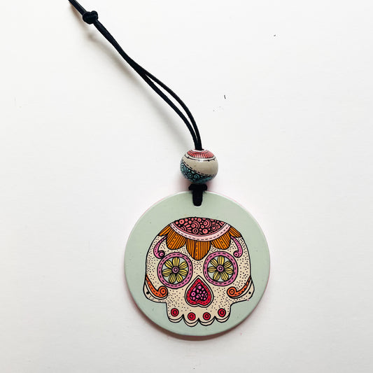 Sugar Skull Ornament 3- Wall Hanging
