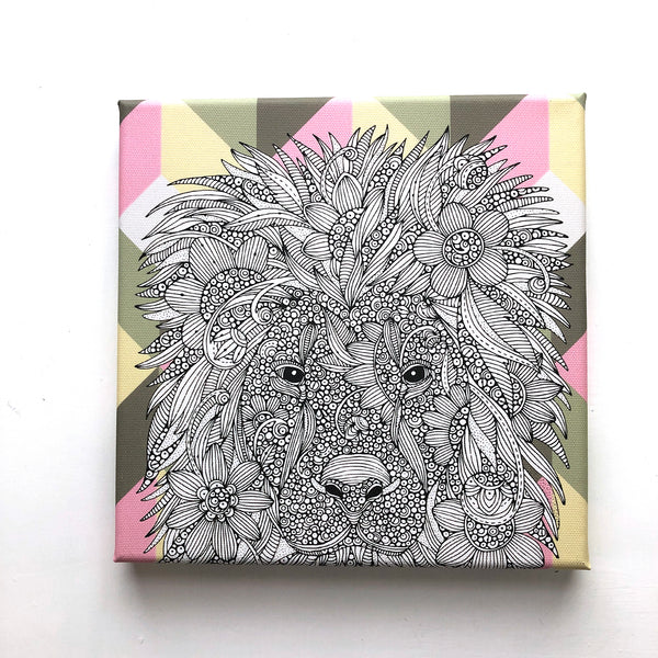 The Lion, canvas print 8x8