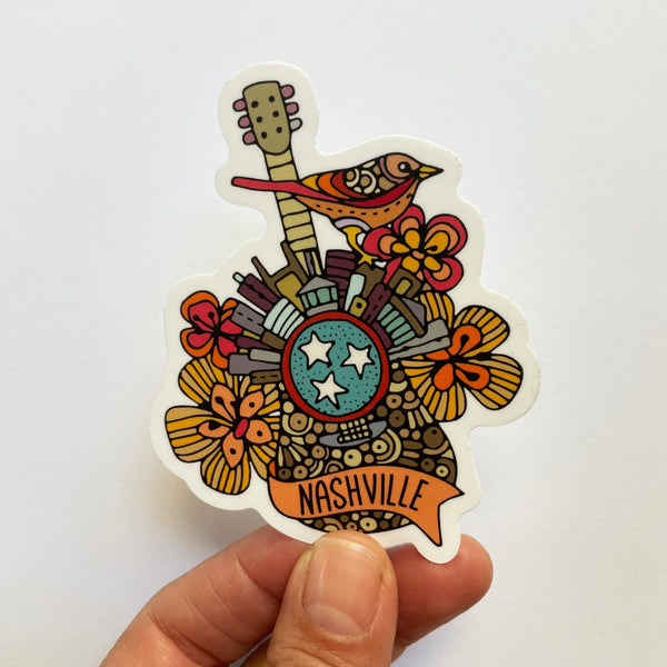 Nashville - Guitar sticker